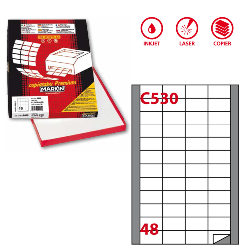 MARKIN CF4800 ETICHETTE 48X25 210C530